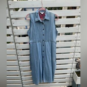 Cherokee Long Denim Dress Size Large
